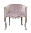 Низкое кресло ретро Kandy Pink Velvet №0