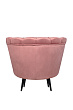 Низкое кресло ракушка Pearl Pink V3 на черных ножках №3
