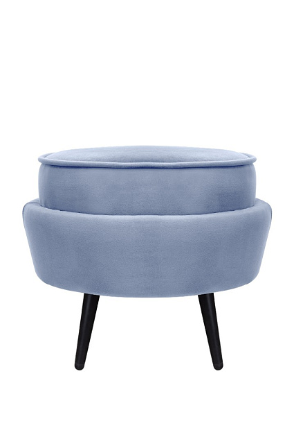 Пуф Pearl Adorn Sky на черных ножках в Москве Пуф Pearl Adorn Sky на черных ножках