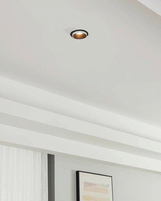 900453 Встраиваемый светильник CAROSSO, 35W (GU10), ?93, алюминий, черный, белый