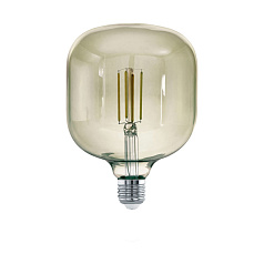 Лампа светод. филамент. диммир. T125, 4W(E27), 3000K, 380lm, черн прозрачн