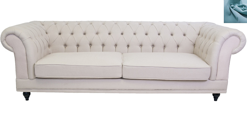 Диван мягкий арт-деко Neylan голубой в Москве Диван мягкий арт-деко Neylan голубой