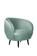 Мягкое кресло Small Benee Green на черных ножках №0
