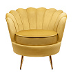 Низкое кресло ракушка Pearl Yellow №0