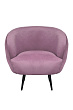 Мягкое кресло Benee Pink на черных ножках №1