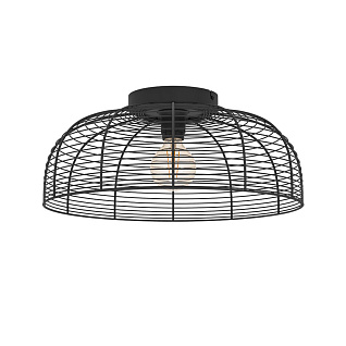 43896 Потолочная люстра RINROE, 1х40W (E27), H200, ?450, сталь, черный