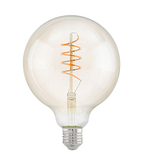 Лампа светодиодная филаментная " Спираль" G125, 4W (E27), L170, 2200K, 260lm, янтарь