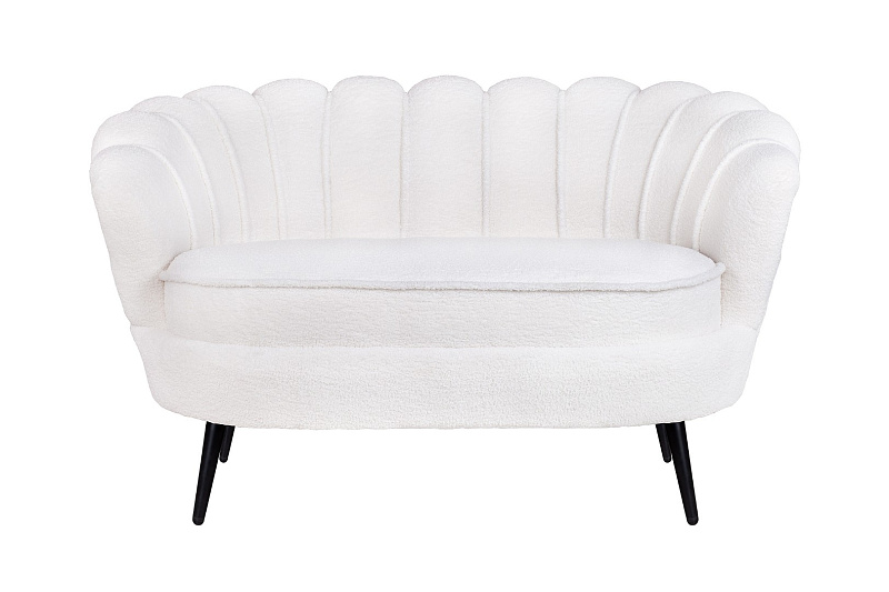 Двухместный диван Pearl Double Boucle на черных ножках в Москве Двухместный диван Pearl Double Boucle на черных ножках