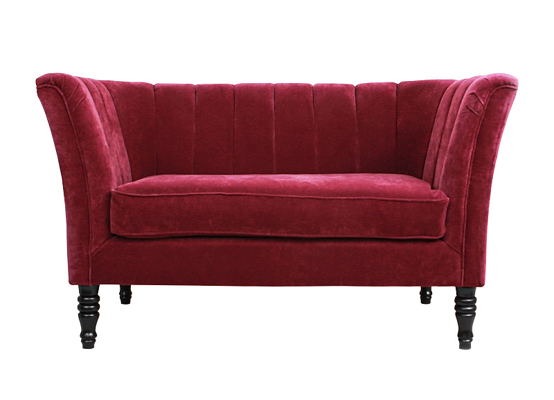 Прямой двухместный диван Dalena Vine красный в Москве Прямой двухместный диван Dalena Vine красный