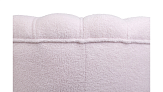 Низкое кресло ракушка Pearl Pink Boucle на черных ножках №4