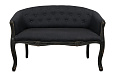 Двухместный дизайнерский диван Kandy Double Black Old