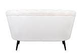 Диван ракушка Pearl Double Beige на черных ножках №3