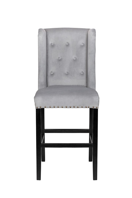Дизайнерский барный стул Skipton Grey Velvet
