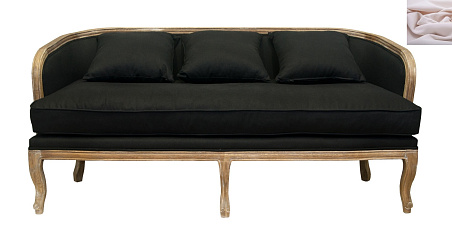 Диван в стиле ретро Nora розовый