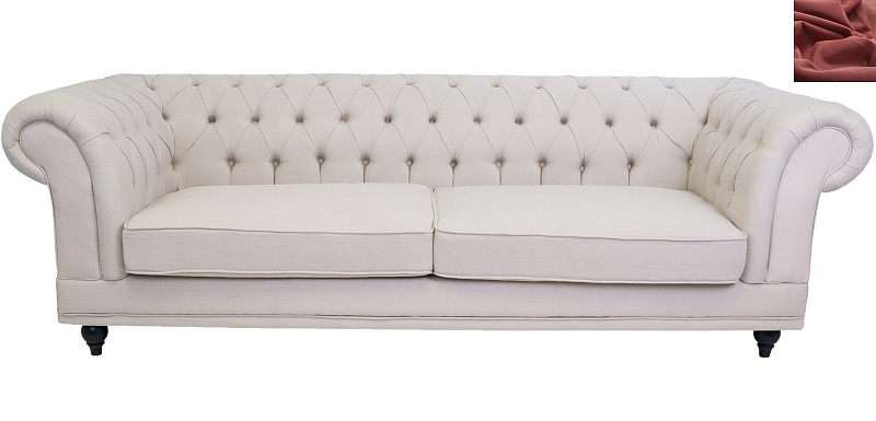 Диван мягкий арт-деко Neylan красный в Москве Диван мягкий арт-деко Neylan красный