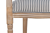 Мягкий стул с подлокотниками Volker Arm Black Pinstripe №5