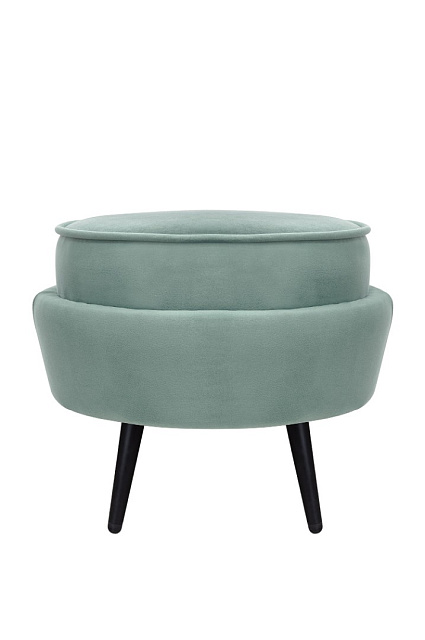 Пуф Pearl Adorn Green на черных ножках в Москве Пуф Pearl Adorn Green на черных ножках