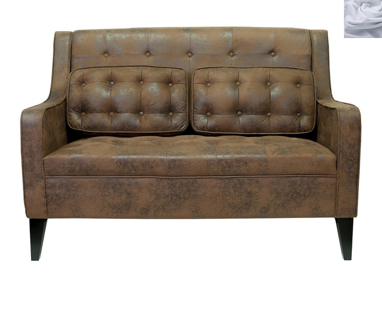 Дизайнерский двухместный диван Hublon Серый