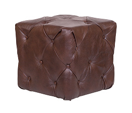 Дизайнерский пуф Amrit Brown Leather