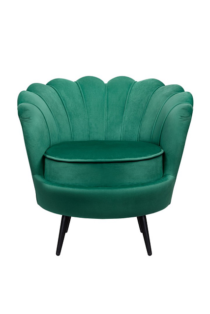 Низкое кресло ракушка Pearl Green V2 на черных ножках в Москве Низкое кресло ракушка Pearl Green V2 на черных ножках