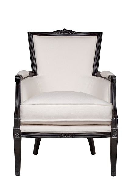 Мягкое полукресло с подлокотниками Tous white в Москве Мягкое полукресло с подлокотниками Tous white