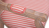 Мягкий стул с подлокотниками Volker Arm Pink Pinstripe №4