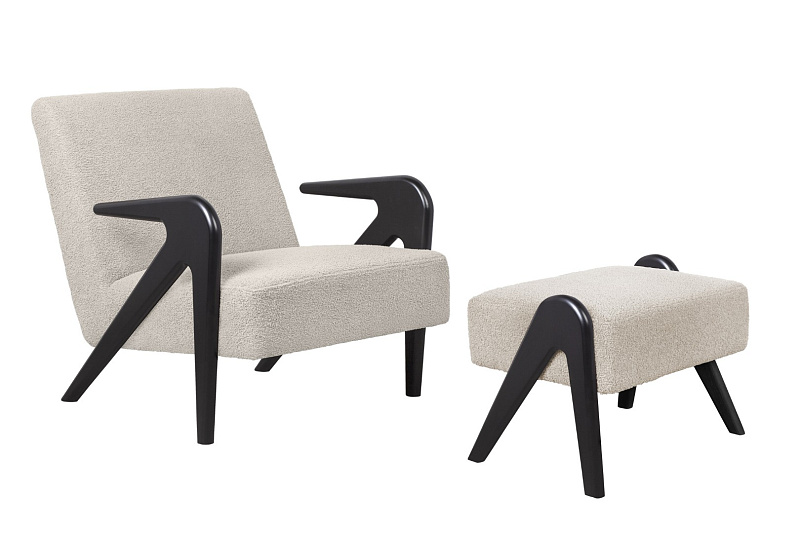 Кресло с пуфом Arrow BL V5 в Москве Кресло с пуфом Arrow BL V5