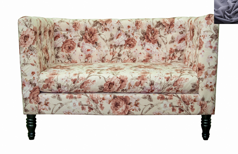 Диван Rose Flower в современном стиле темно серый в Москве Диван Rose Flower в современном стиле темно серый