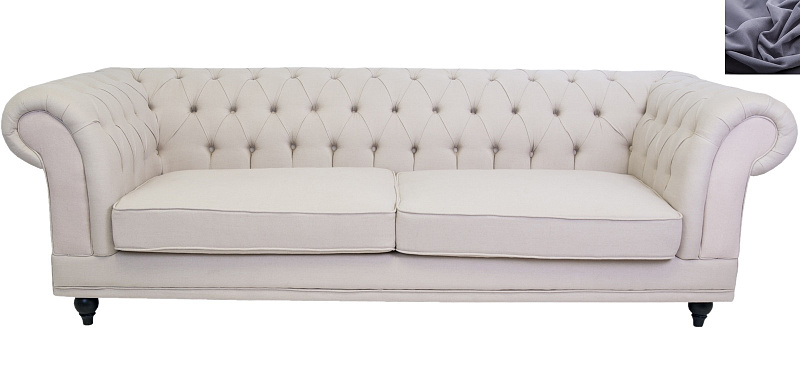 Диван мягкий арт-деко Neylan темно серый в Москве Диван мягкий арт-деко Neylan темно серый