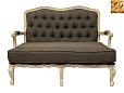 Прямой диван модерн Yareli Brown V2 желтый