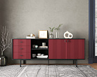 Комод с дверками и нишей "Emerson" арт EM15/red/L №3