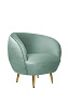 Мягкое кресло для гостиниц Small Benee Green