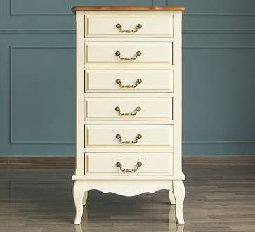 Маленький комод "Леонтина (Leontina)" 6 ящиков на ножках арт ST9314