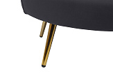 Дизайнерский двухместный диван Pearl Double Black №6
