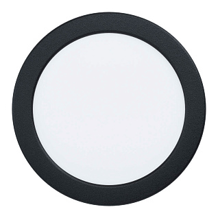 99158 Светодиодный встраиваемый светильник FUEVA 5, 10,5W (LED), ?166, ET26, 1350lm, 4000K, сталь, черный/