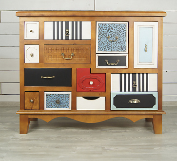 Комод "Гуашь (Gouache)" темный арт M10594ETG/1