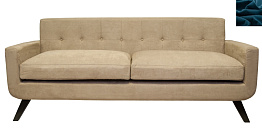 Диван скандинавский на ножках Uter синий