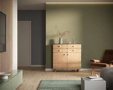 Большой комод с ящиками и дверками "Split" SP19