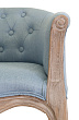 Низкое кресло ретро Kandy Light Blue №4