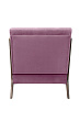 Низкое кресло с деревянными подлокотниками Mody Pink розовый №2