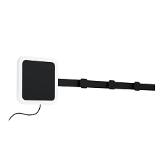 Светодиод бра CARTIGNANO, 7,8W(LED), сталь, черный, пластик, белый