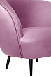 Мягкое кресло Small Benee Pink на черных ножках №4