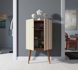 Комод на высоких ножках "Berber" принт 23 арт BB09/Print_23