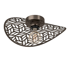 44123 светильник настенно-потолочный SWABY, 1X60W(E27), сталь, бронзовый