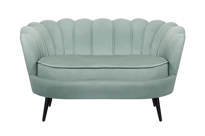 Диван ракушка Pearl Double Green на черных ножках в Москве Диван ракушка Pearl Double Green на черных ножках