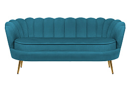 Диван ракушка для гостиниц Pearl Triple Marine Velvet