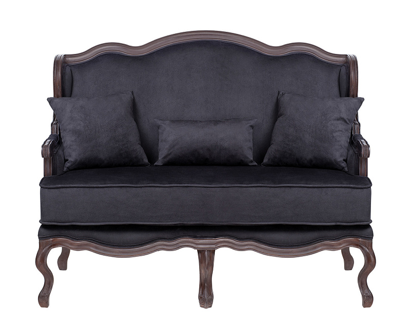 Двухместный дизайнерский диван Brody Double Black в Москве Двухместный дизайнерский диван Brody Double Black