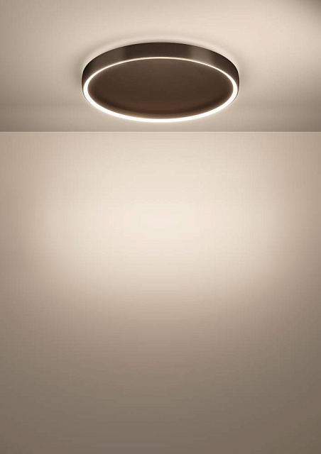 390448 Светодиодный настенно-потолочный светильник с регулировкой цветовой температуры TRABUCO, 1X31W 1X10W(LED), ?550, 2200-6500K, 4800lm, алюминий,