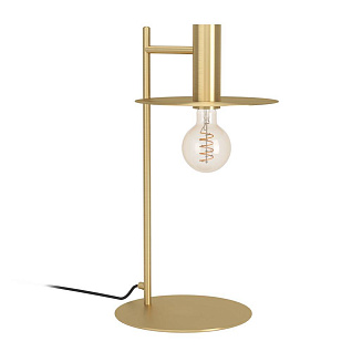 900734 Настольная лампа ESCANDELL, 1X40W (E27), H470, сталь, черный, матовая латунь