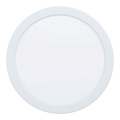 99134 Светодиодный встраиваемый светильник FUEVA 5, 17W (LED), ?216, ET26, 2000lm, 3000K, сталь, белый